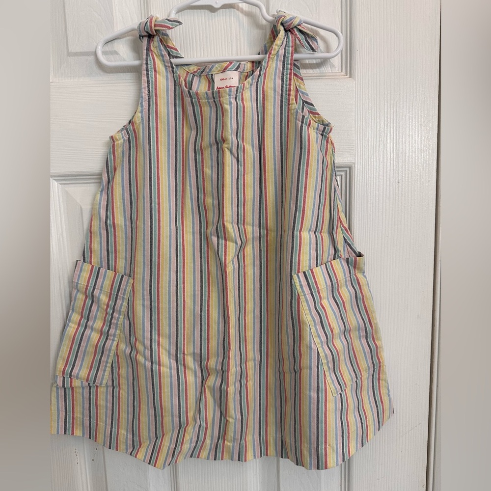 Colorful Striped Sleeveless Dress. Hanna Andersson. Great condition!